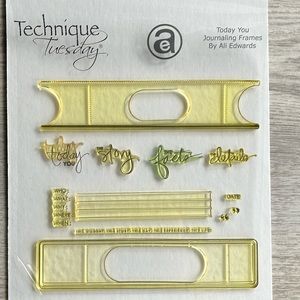 Ali Edwards Journaling Stamps: Today You